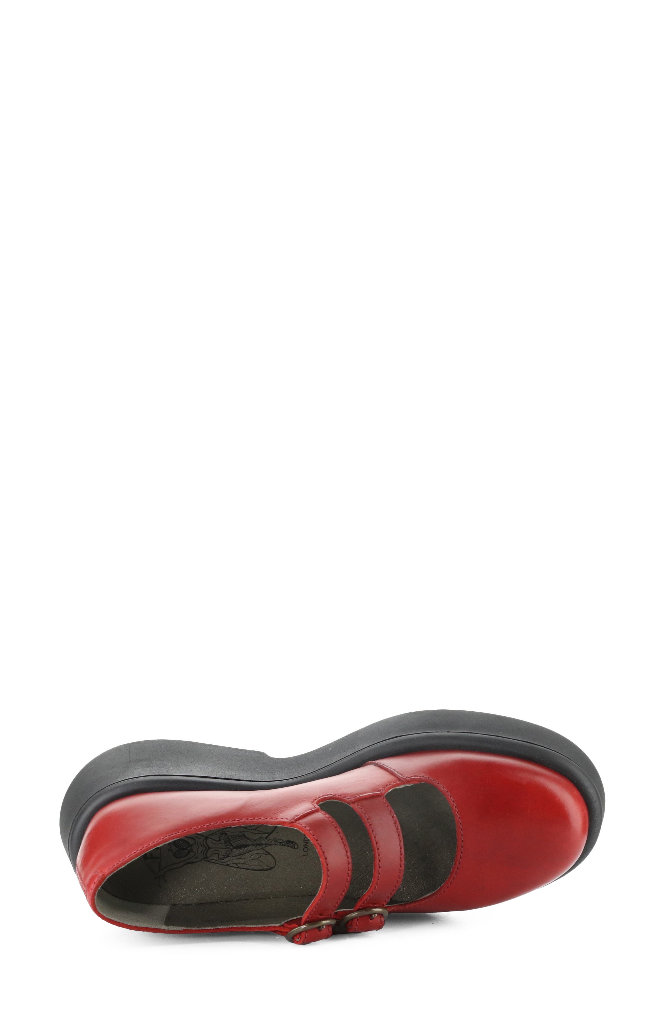 Mily Mary Jane Flat, Alternate, color, 002 RED