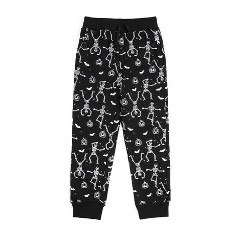 Glow In The Dark Silly Skelly Halloween Jogger