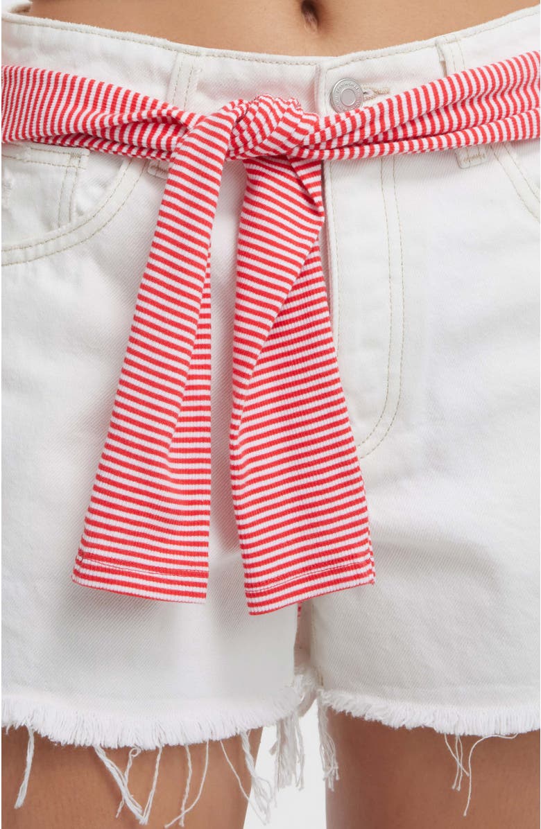 Cotton On Women's Original Denim Short, Alternate, color, Vintage White Rip