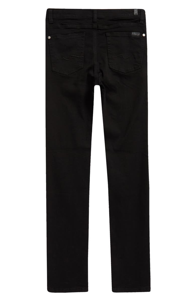 7 For All Mankind Kid's Slimmy Slim Fit Jeans, Alternate, color, Black Out