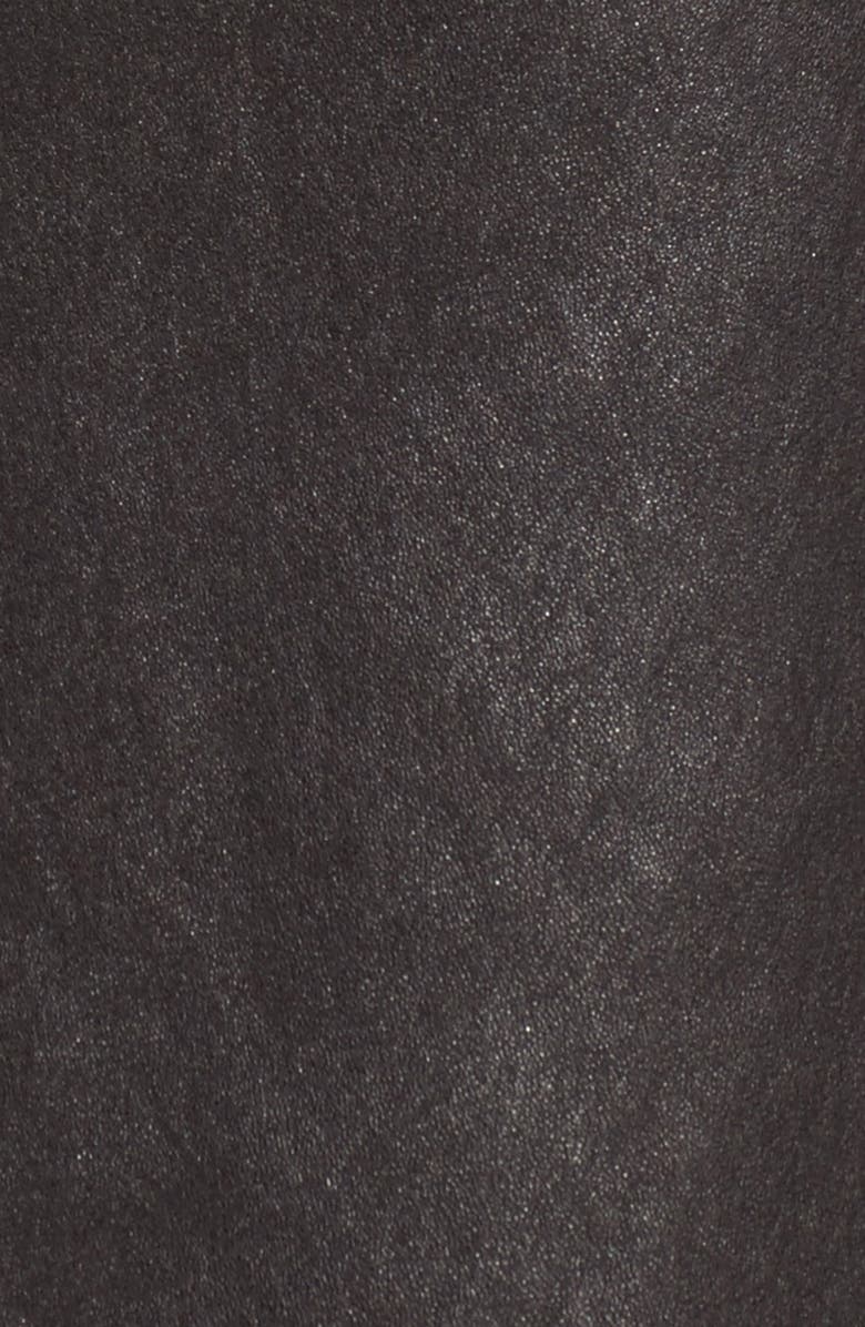 Eileen Fisher Modern Stretch Leather Pencil Skirt, Alternate, color, 