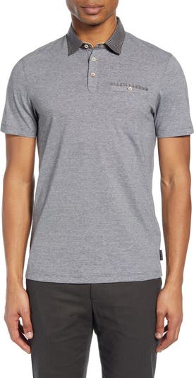 Ted Baker London Gwack Slim Fit Pinstripe Pocket Polo | Nordstrom