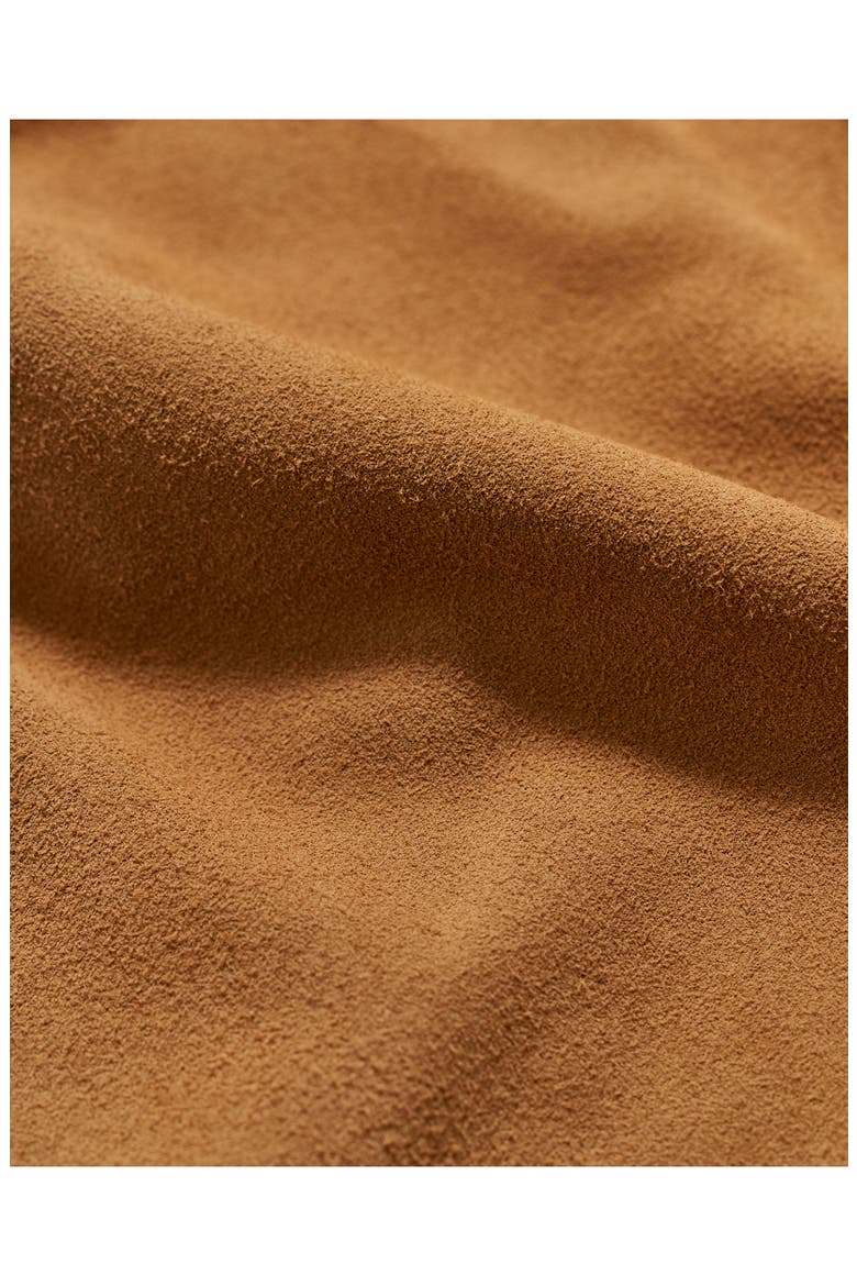 Suede Snap Front Work Shirt, Alternate, color, CAMEL