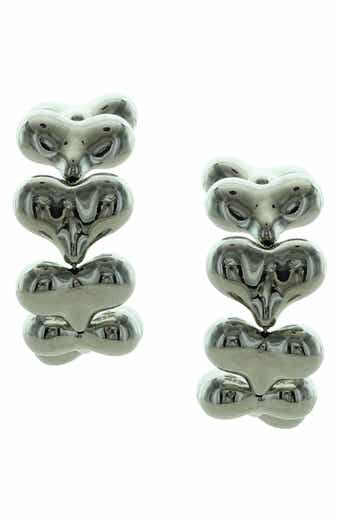 Trella Heart Hoop Earrings