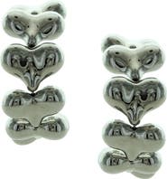 OLIVIA WELLES Trella Heart Hoop Earrings