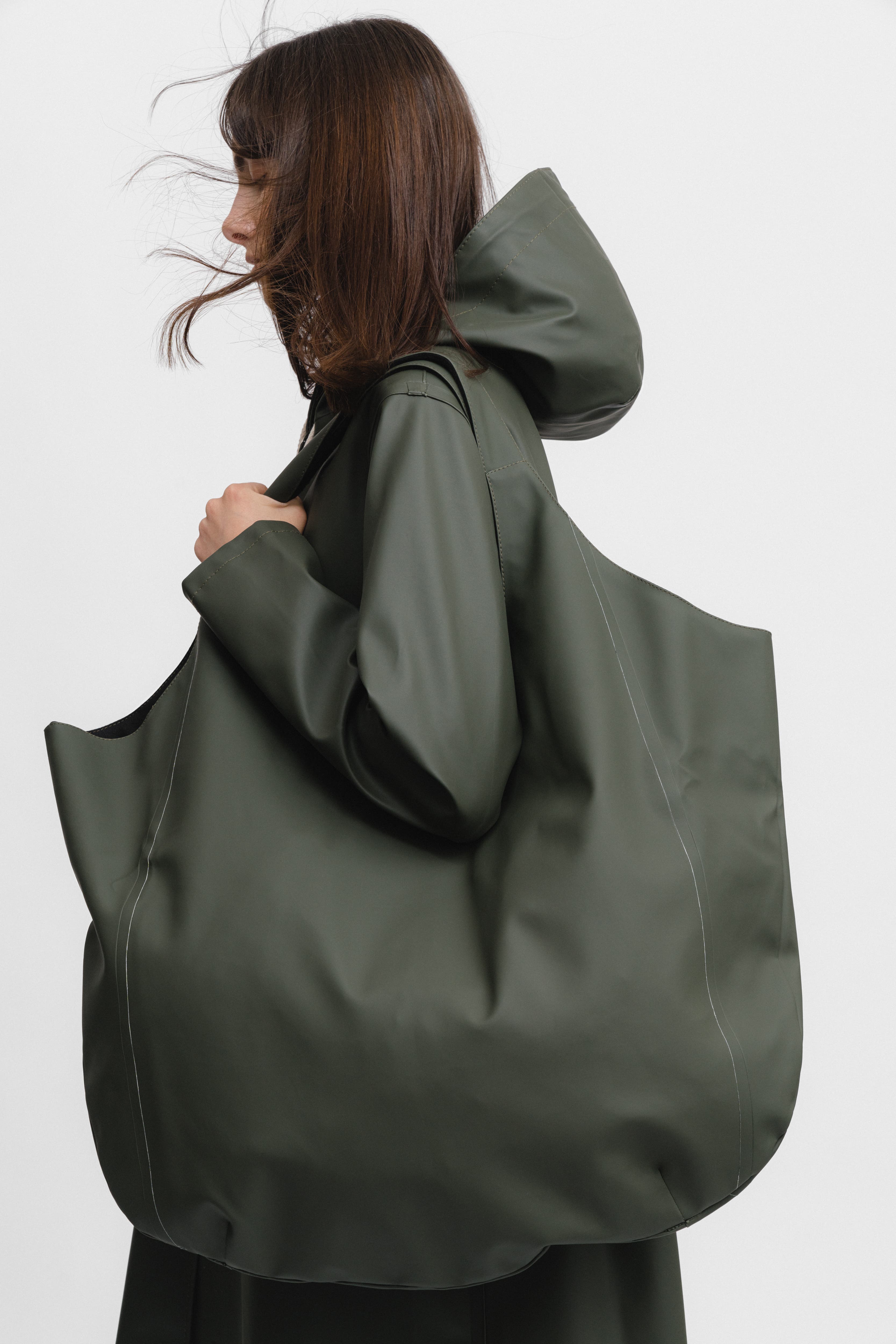 Stutterheim Svea Shoulder Bag, Main, color, Green