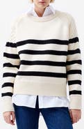 French Connection Quinley Stripe Crewneck Sweater