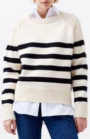 French Connection Quinley Stripe Crewneck Sweater