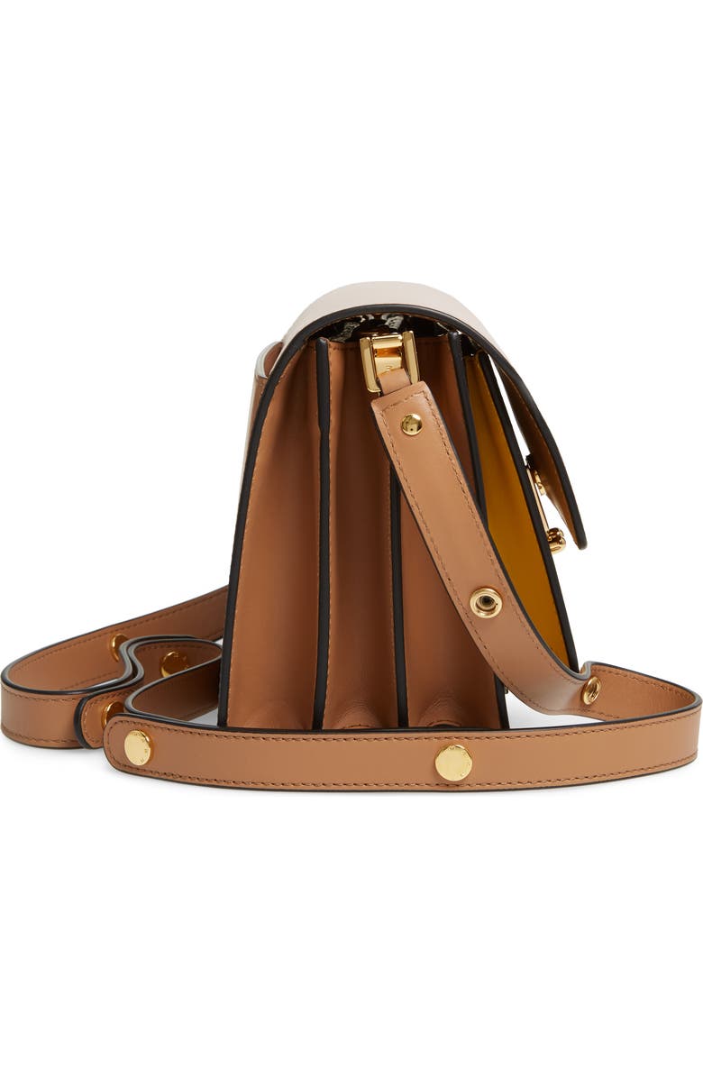 Marni Trunk Colorblock Leather Shoulder Bag, Alternate, color,