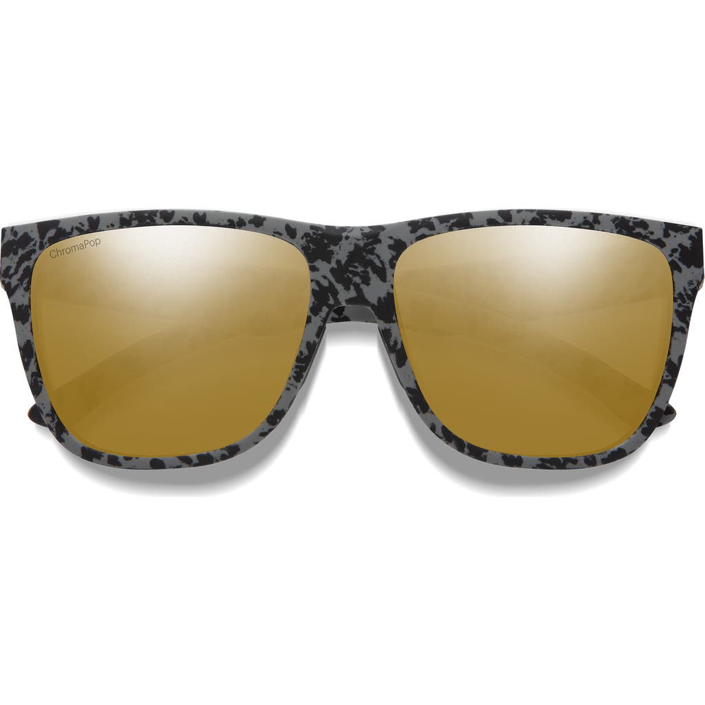 Smith Lowdown Xl 2 60mm Chromapop™ Polarized Square Sunglasses In Gray