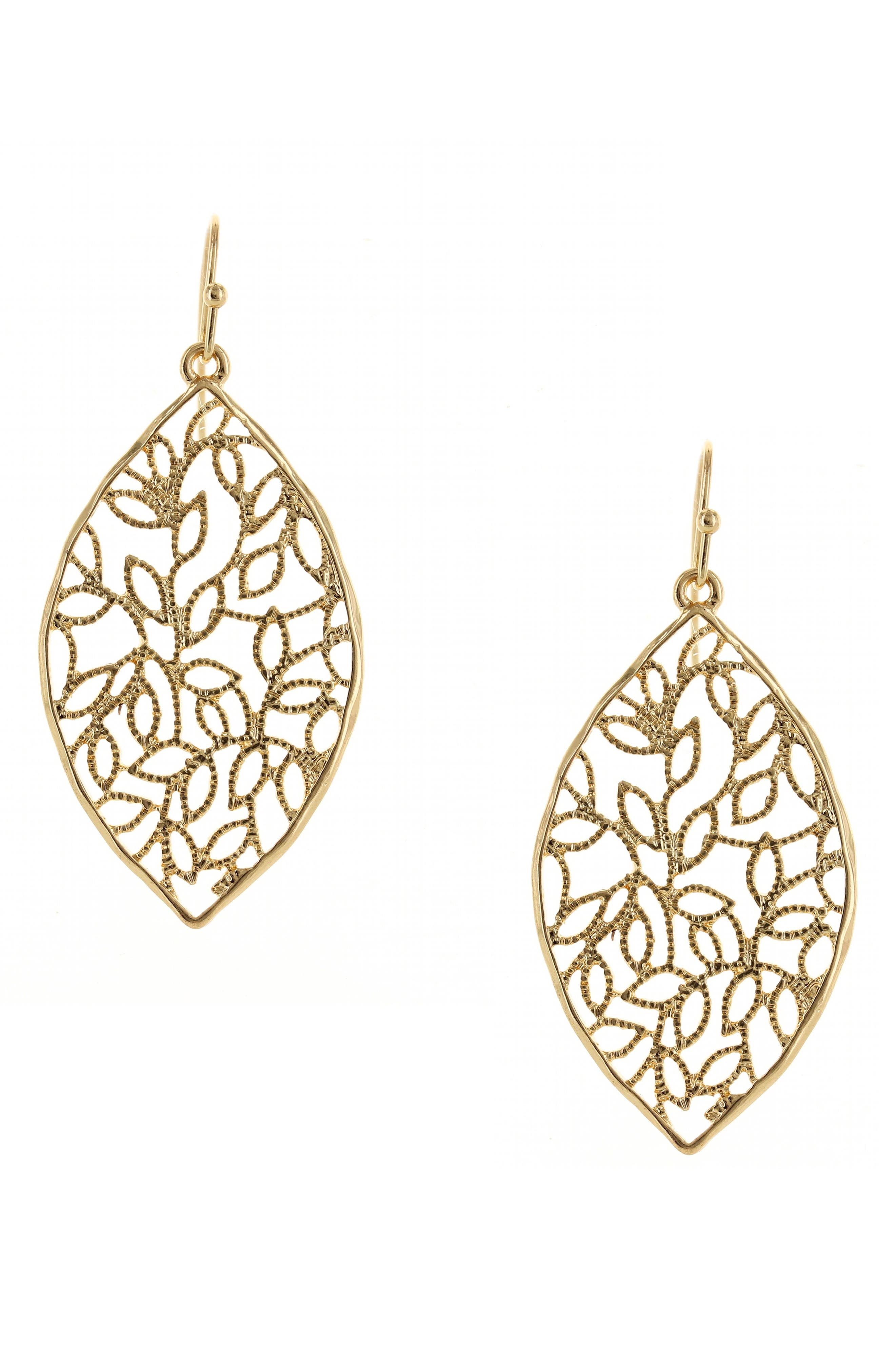 Vine & Leaf Drop Earrings