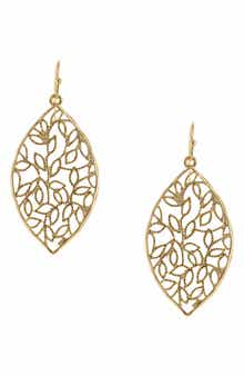 Vine & Leaf Drop Earrings