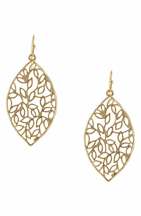 Vine & Leaf Drop Earrings