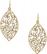 OLIVIA WELLES Vine & Leaf Drop Earrings