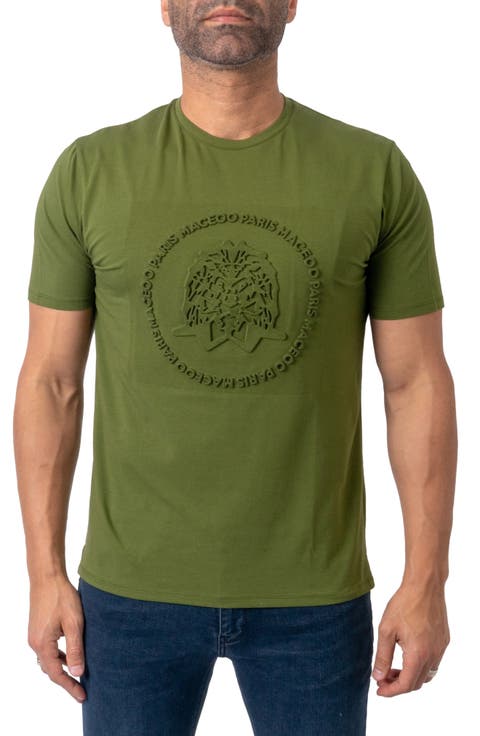 Stamped Stretch Cotton Graphic Tee
