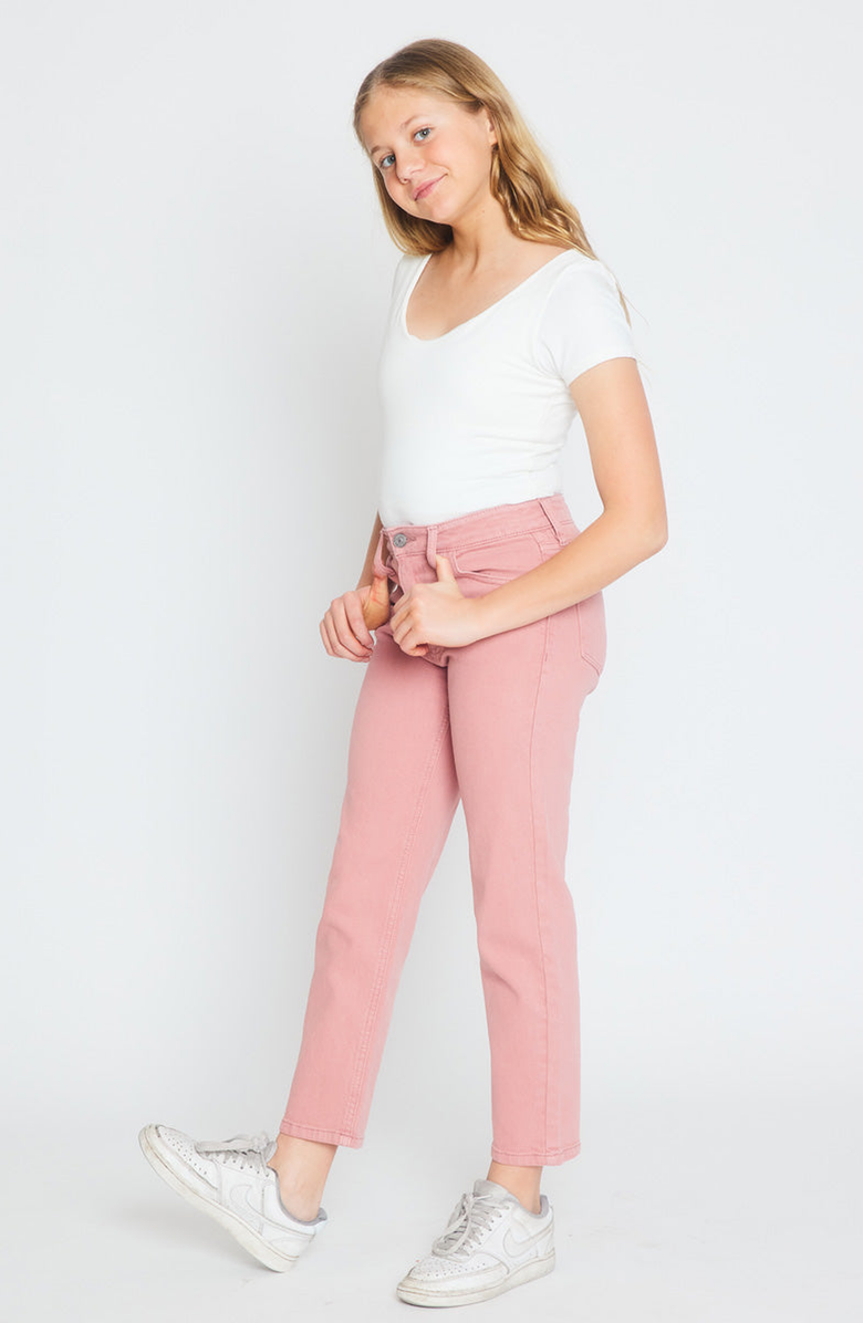 KanCan Uniqua 90's Ultra High Rise Straight Jeans, Alternate, color, Coral