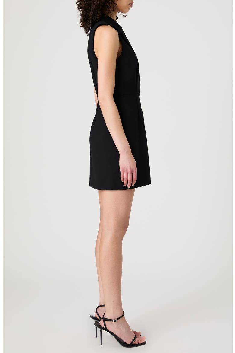 Whisper Sleeveless Double Breasted Blazer Minidress, Alternate, color, BLACK