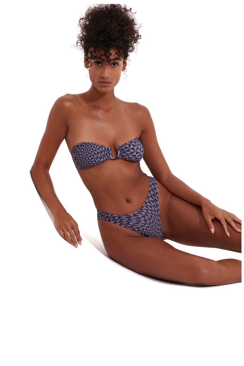 Midnight Magic Bandeau Wire Swim Top, Alternate, color, MULTI