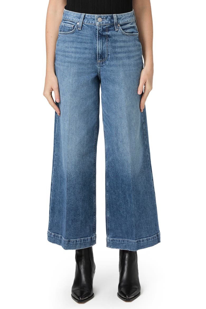 Harper High Waist Ankle Wide Leg Jeans, Main, color, WINGS