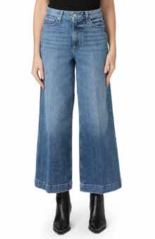 PAIGE Harper High Waist Ankle Wide Leg Jeans