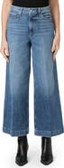 PAIGE Harper High Waist Ankle Wide Leg Jeans