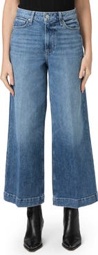 PAIGE Harper High Waist Ankle Wide Leg Jeans