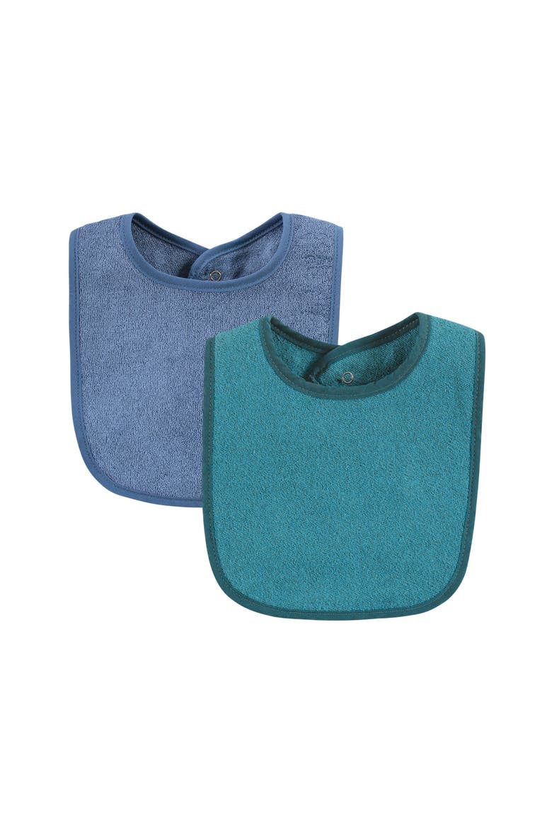 Youngster's Dribble Catcher with Moisture-Resistant Layer, Alternate, color, Blue Orange