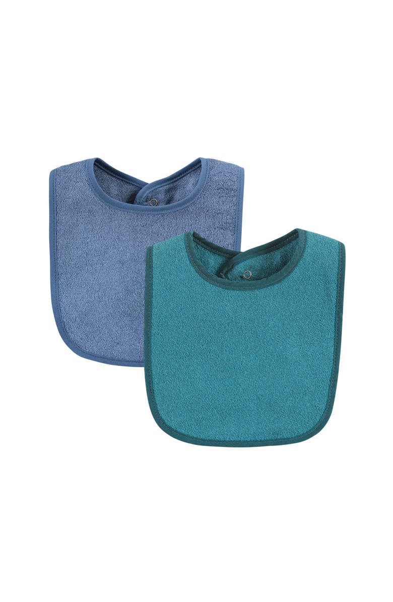 Hudson Baby Youngster's Dribble Catcher with Moisture-Resistant Layer, Alternate, color, Blue Orange