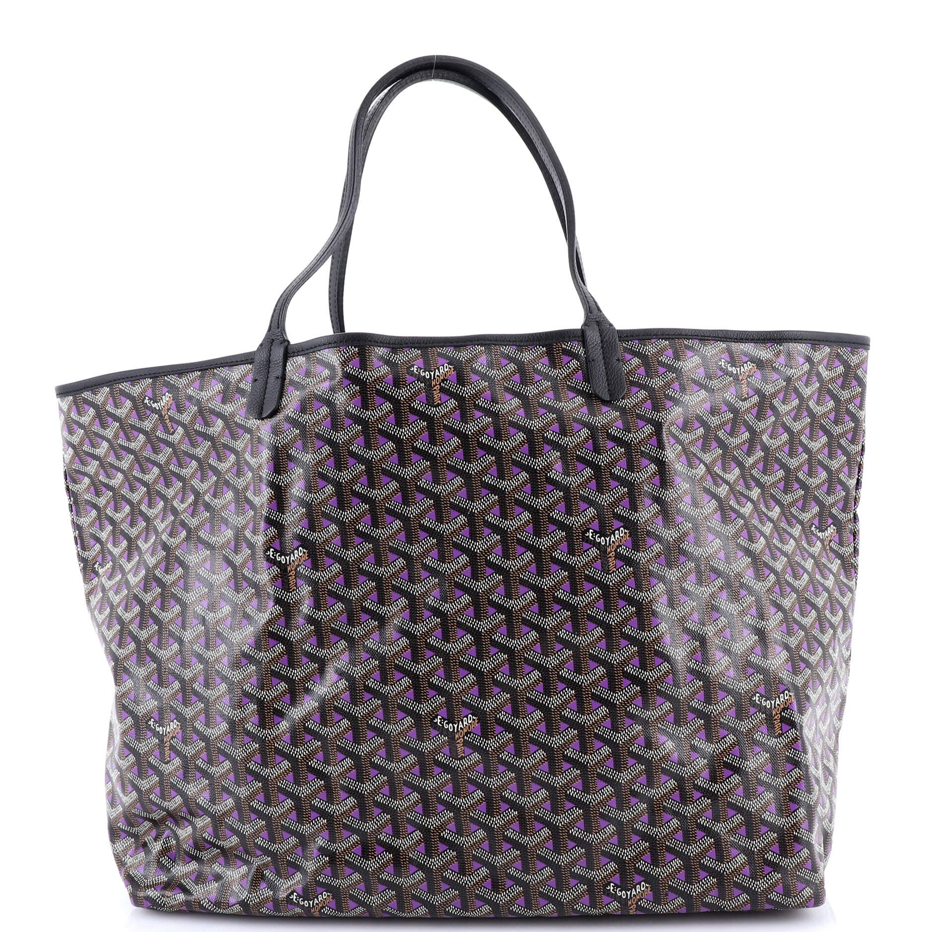 Pre-Owned Goyard Saint Louis Tote Claire Voie Coated Canvas GM, Main, color, 