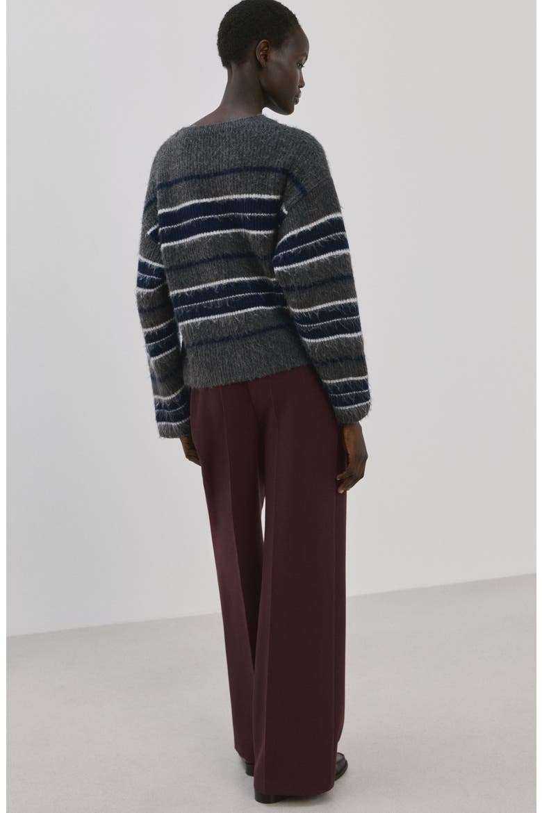 Mid Rise Straight Leg Belt Pants, Alternate, color, WINE