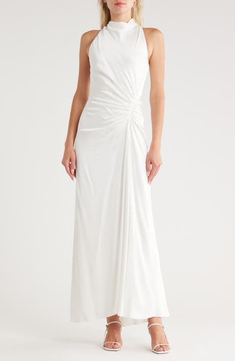 Inez Funnel Neck Gown