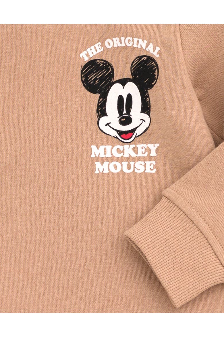 Mickey Mouse Fleece Sweatshirt and Pants Set, Alternate, color, Mickey Pluto Brown