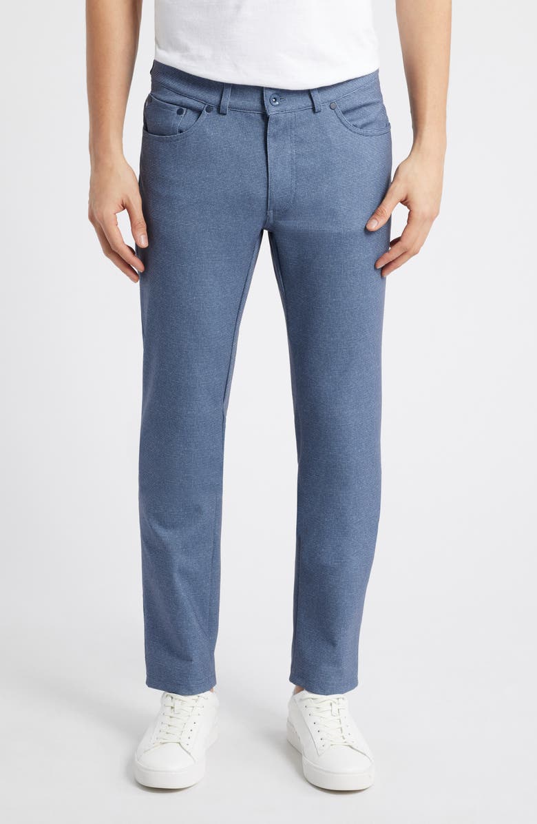 Brax Chuck Hi Flex Microprint Modern Fit Pants, Main, color, 26-Storm