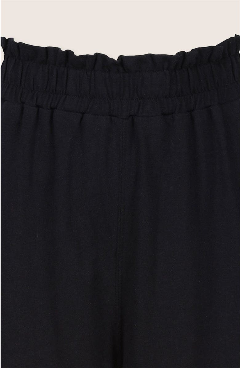 Turtledove London Organic Cotton Kate Barrel Leg Trousers, Alternate, color, Black