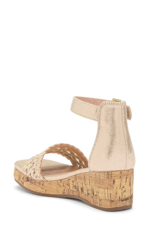 Nordstrom Rack Kids' Tayla Wedge Sandal In Gold