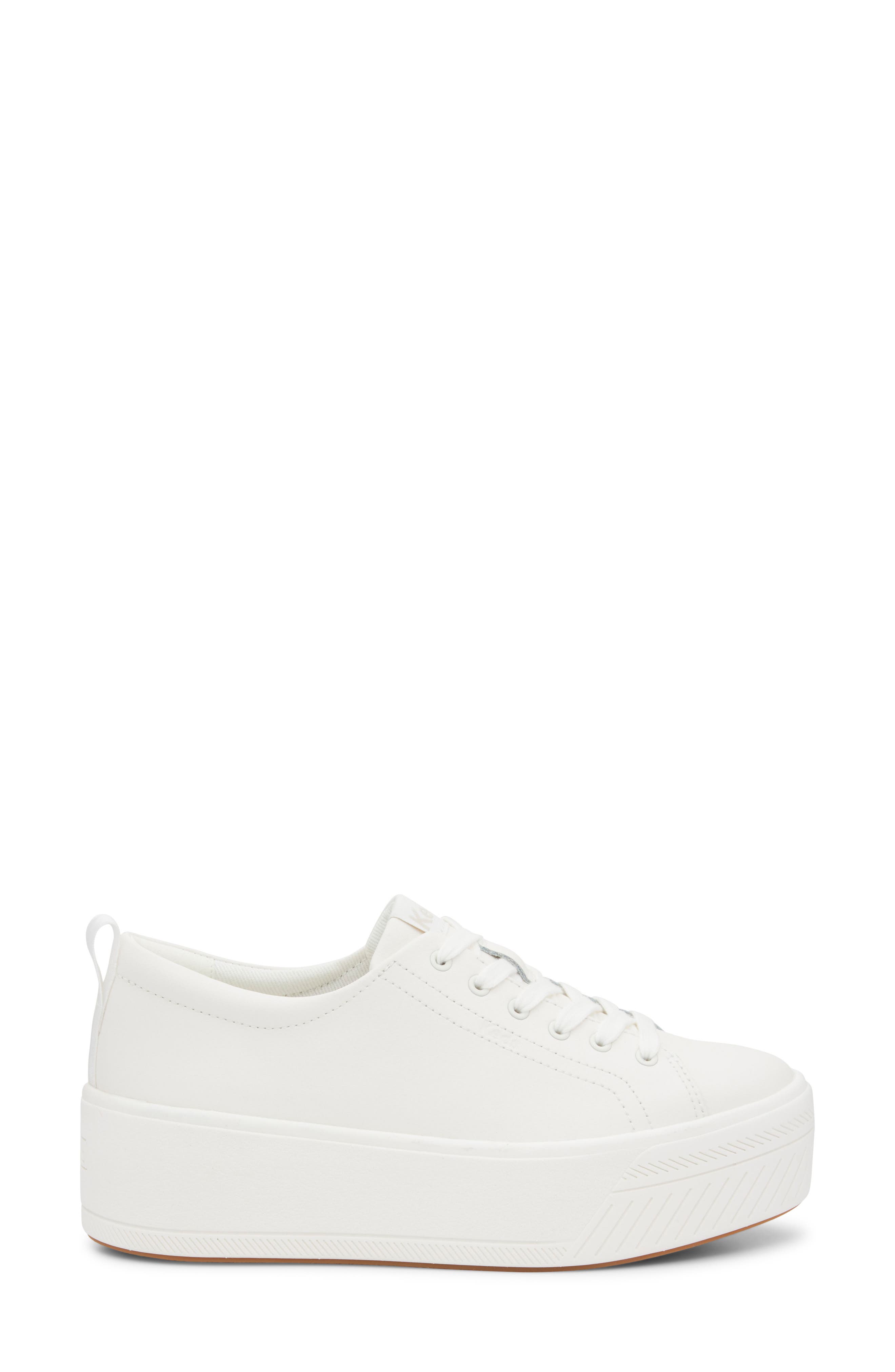 Keds<sup>®</sup> Skyler Platform Sneaker, Alternate, color, White Leather