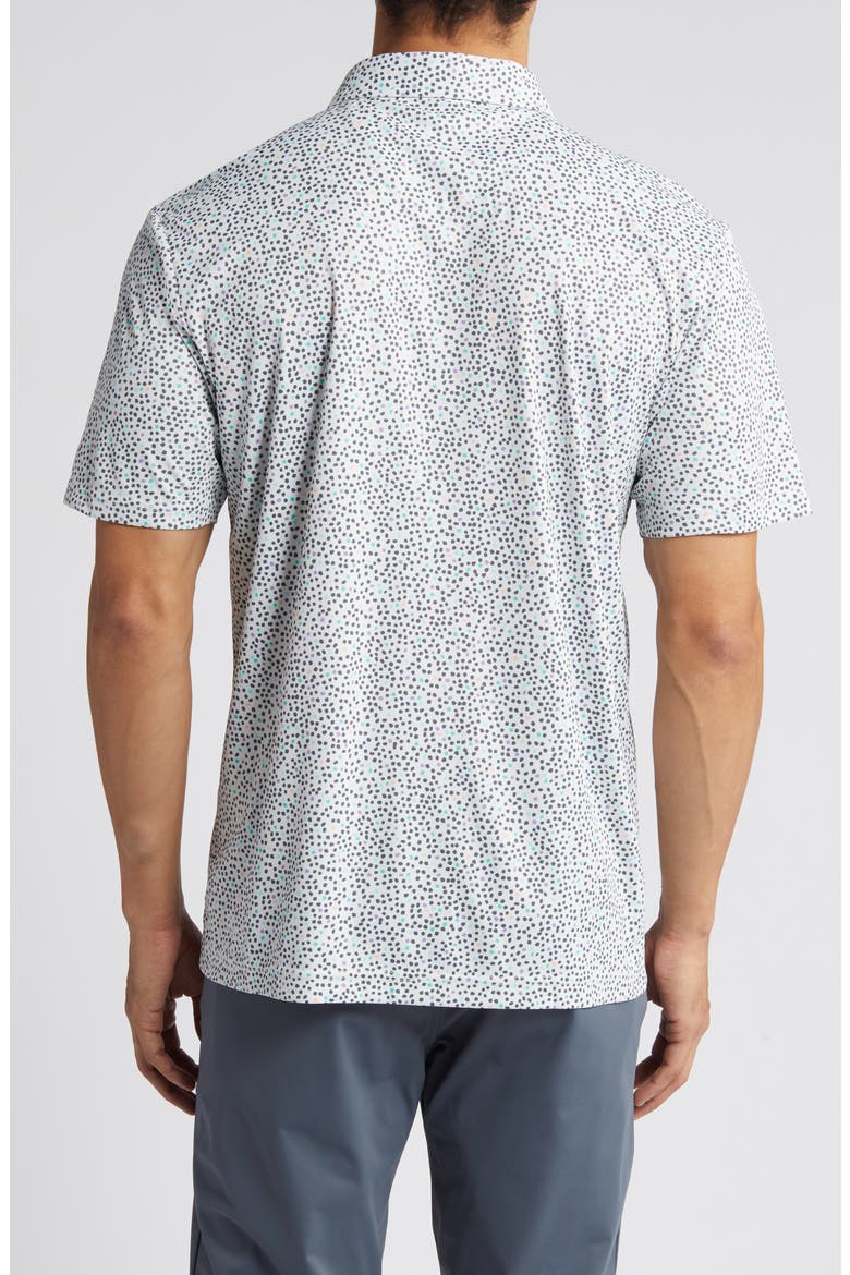 Wyatt Scatter Print Golf Polo, Alternate, color, GLACIER