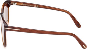56mm Gradient Round Sunglasses