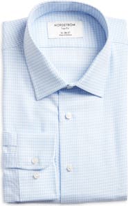 Nordstrom Trim Fit Microcheck Cotton Dress Shirt
