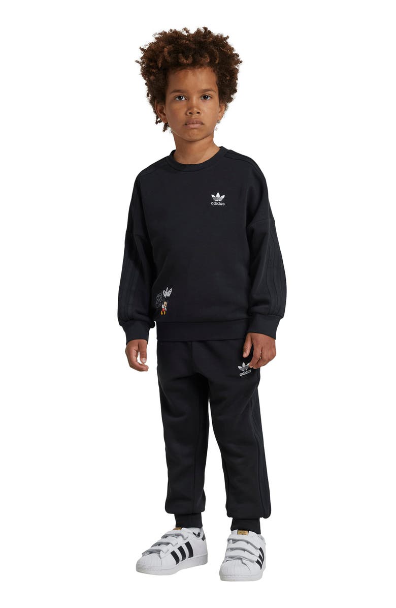 adidas x Disney Kids' Mickey Mouse Sweatshirt & Joggers Set, Alternate, color,
