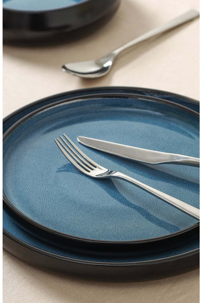 Lagoon Stoneware 24-Piece Dinnerware Set, Alternate, color, Blue