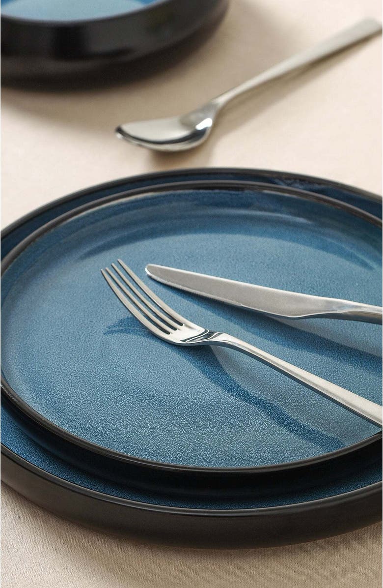 Stone Lain Lagoon Stoneware 24-Piece Dinnerware Set, Alternate, color, Blue