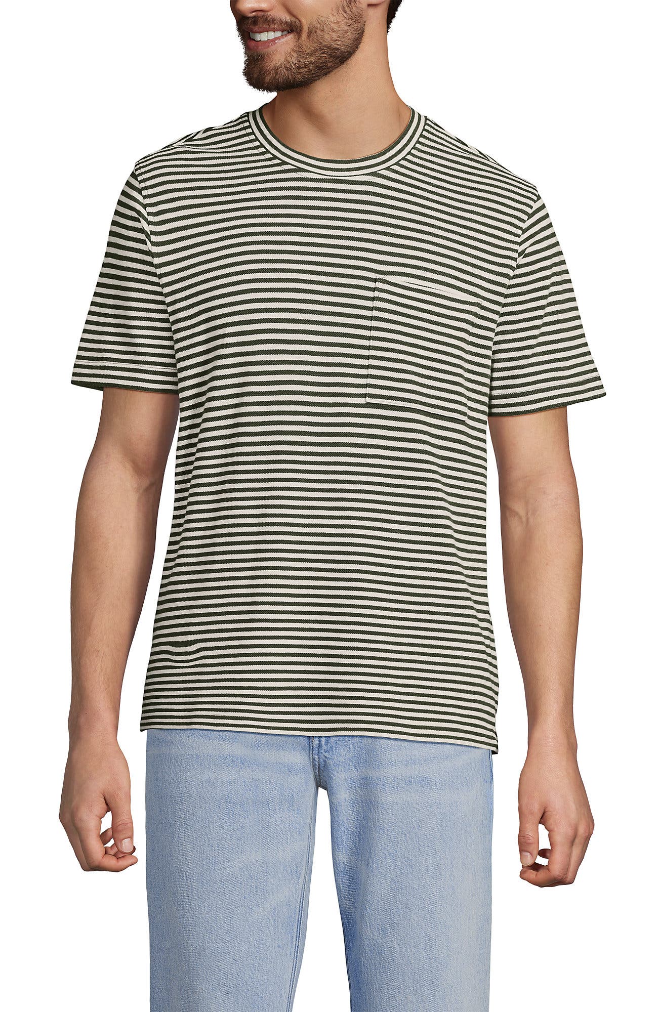 Short Sleeve Cotton Linen Tee - image 5