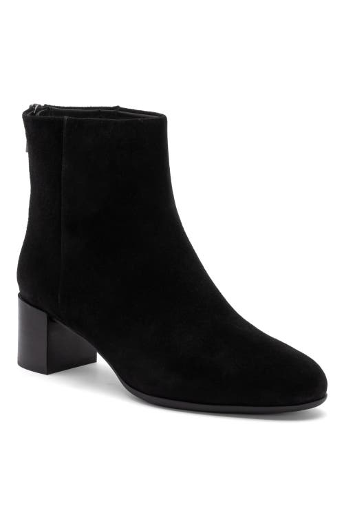 Abeo Plaza Back Zip Boot In Black Suede - Metatarsal