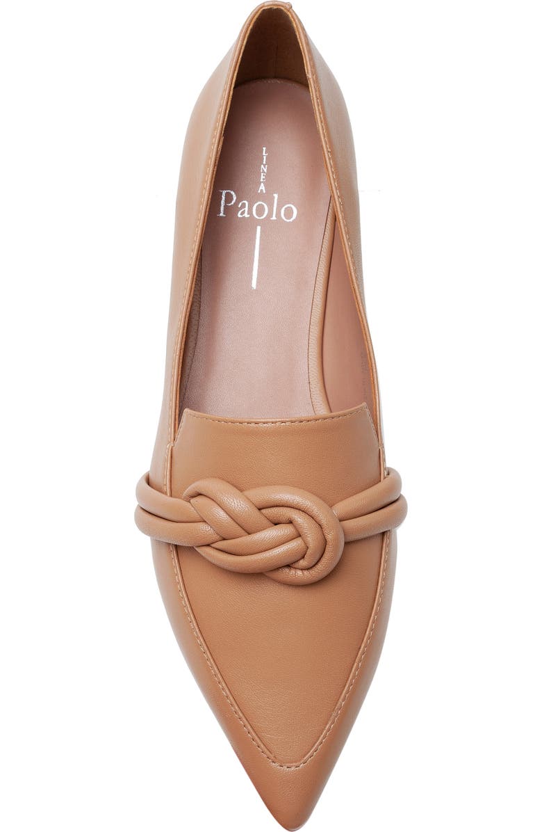 Linea Paolo Marais Pointed Toe Flat, Alternate, color, Desert