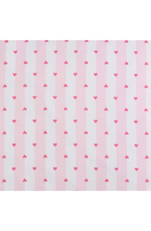 Betsey Johnson Wonderland Stripe Duvet Cover & Sham Set In Bright Pink