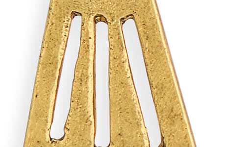 Karine Sultan Brushed Front/back Drop Earrings In Gold