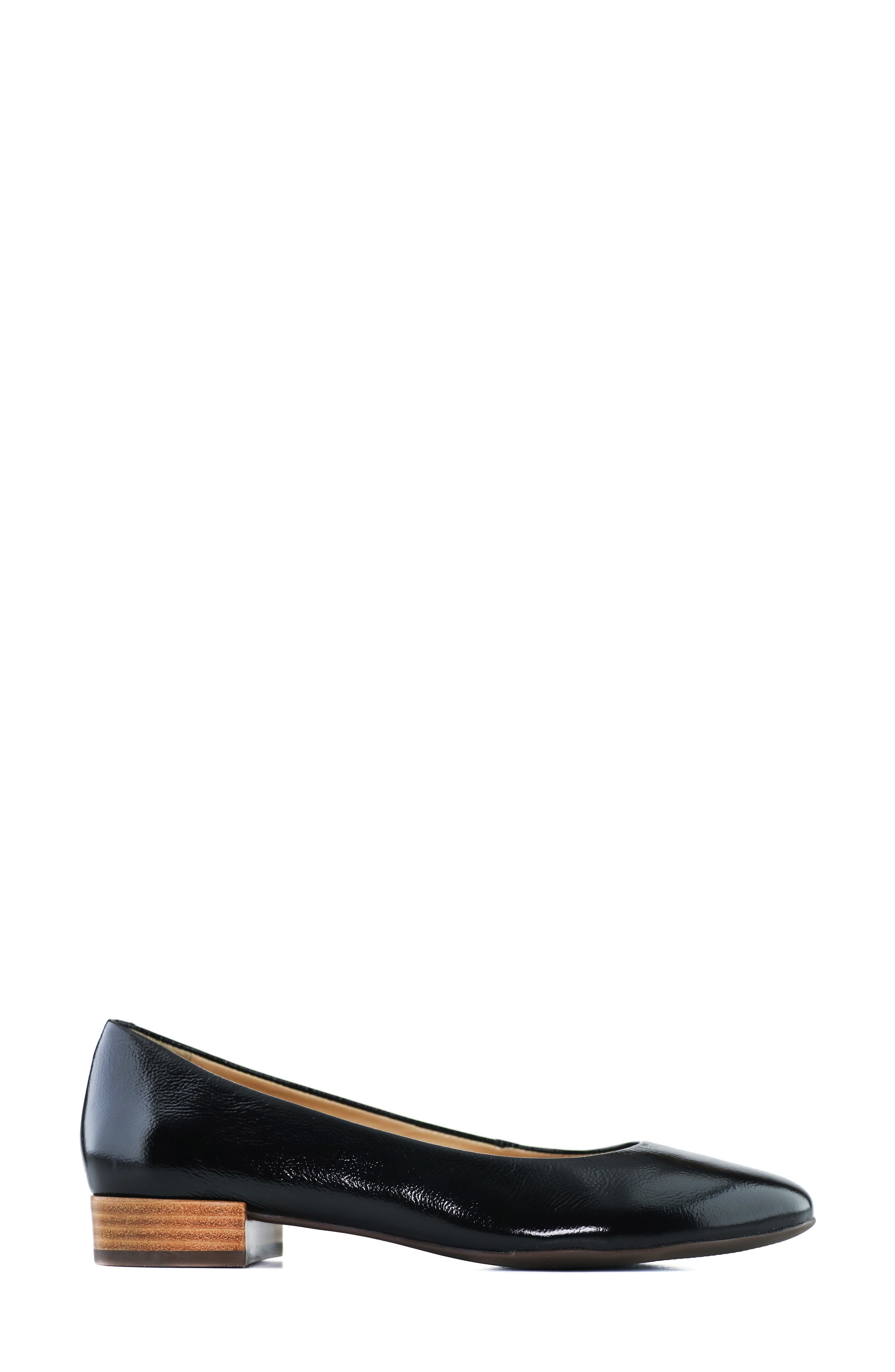 Ferris Flat, Alternate, color, BLACK SVELTE PATENT