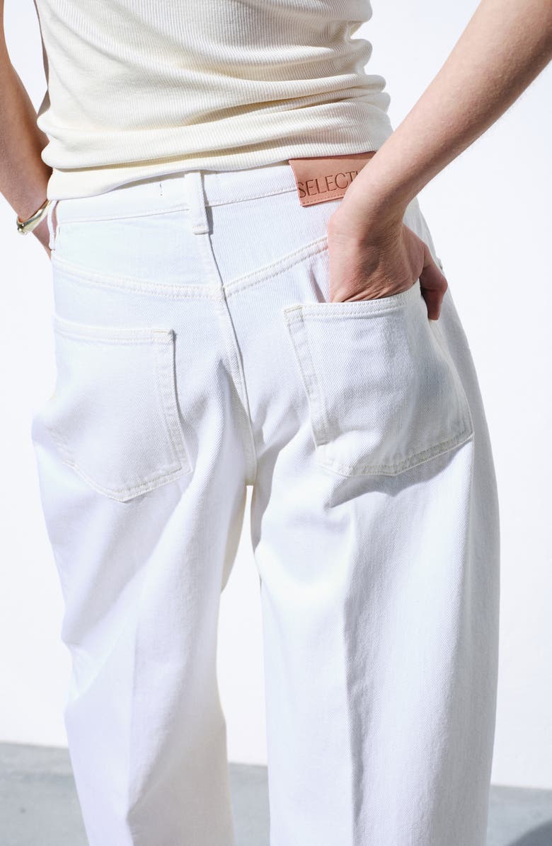MANGO High Waist Balloon Jeans, Alternate, color, Off White