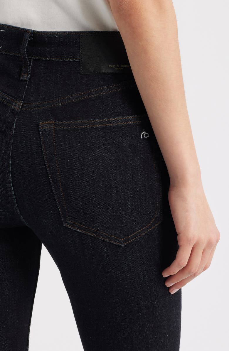 rag & bone Flexi Dahlia Mid Rise Flare Jeans, Alternate, color, Rinse